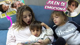 REACCIONO AL PARTO DE JULEN CON MIS HERMANOS  NOS EMOCIONAMOS MUCHO JULEN LLORA  El mundo de Indy [upl. by Cutcliffe548]