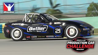 iRacing Production Car Challenge  Homestead Road Course P1P1 [upl. by Coffee160]