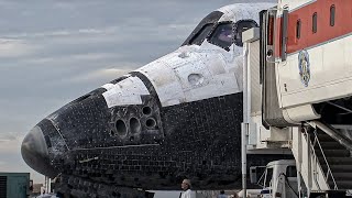 STS128 Space Shuttle Discovery landing and turnaround at NASA AFRC  Dryden Flight Research Center [upl. by Rimas306]