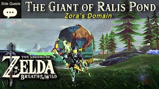 The Giant at Ralis Pond  Zelda BOTW Side Quest Tutorial [upl. by Gunning]