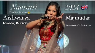 Aishwarya Majmudar London Ontario Navratri  2024  Garba Night  Shakti 424  Rangtaali 4 Non Stop [upl. by Gurtner114]