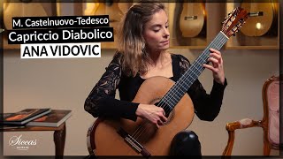 Ana Vidovic plays Capriccio Diabolico by Mario CastelnuovoTedesco on Classical Guitar [upl. by Nyliahs]