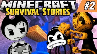 BENDY’S SCARY ADVENTURE  Minecraft Survival Episode 2 [upl. by Yattirb]