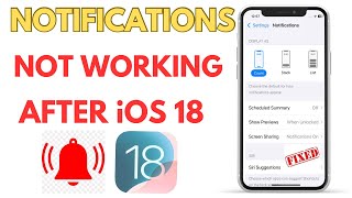 iOS 18 How To Fix Notifications Not Working on iphone after ios 18 [upl. by Vel270]