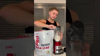 Day 1 Gnc Bulk 1340 Mass Gainer Challenge shorts [upl. by Labina]