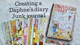 Creating a Daphnes Diary junk journal daphnesdiary junkjournal [upl. by Rabiah226]