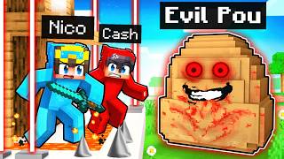 EVIL POU vs SECURITY HOUSE in Minecraft [upl. by Perlis]