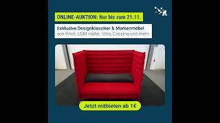 ONLINEAUKTION Designklassiker von USM Haller Knoll Vitra amp Co ab 1€ [upl. by Savick]