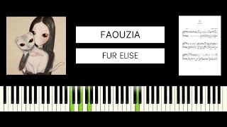 Faouzia  Fur Elise BEST PIANO TUTORIAL amp COVER [upl. by Ynafets]