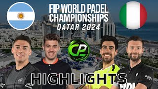 DINENNO amp AUGSBURGER VS CASSETTA amp CREMONA  GROUPS  FIP WORLD PADEL CHAMPIONSHIPS 2024 HIGHLIGHTS [upl. by Cirde]