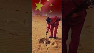 Chinas Great Green Wall Transforming the Gobi Desert into a Lush Forest shorts facts short [upl. by Nonez]