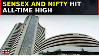 Sensex And Nifty Hit AllTime Highs Surpassing 75000 Mark Festive Day for Markets  English News [upl. by Vijnas]