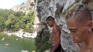 Saut en Ardeche  Pont de lArc HD [upl. by Idolla]