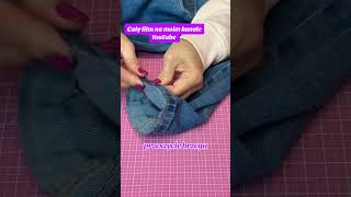 Jak skrócić jeansy zachowując oryginalny brzegszycie diy zrobtosam sewing recykling handmade [upl. by Araiek]