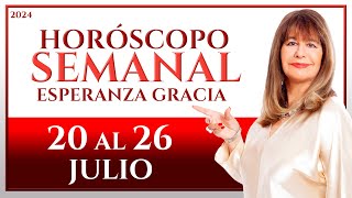 HORÓSCOPO DEL 20 AL 26 DE JULIO 2024  ESPERANZA GRACIA [upl. by Culhert]