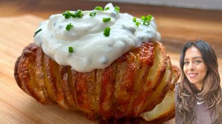 HASSELBACK POTATOES in the AirFryer Oven [upl. by Nwahsek]