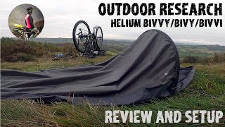 Outdoor Research OR Helium Bivvy review and setup [upl. by Ausoj]