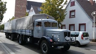 Oldtimer LKW auf dem Weg nach Speyer [upl. by Dnalon]