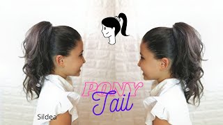 Come fare la coda di cavallo alta e voluminosa bombata come Ariana Grande Ponytail hair tutorial 🖤 [upl. by Piers331]