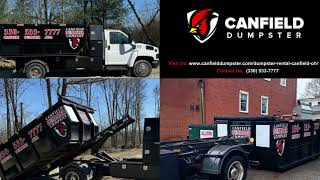 Dumpster Rental Canfield OH  Canfield Dumpster Company  3305337777 [upl. by Shayla373]