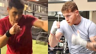 CANELO VS BIVOL SIDE BY SIDE SHADOW BOXING  DMITRY BIVOL CRAZY JAB amp EXPLOSIVE WORKOUT FOR MAY 7 [upl. by Siffre28]