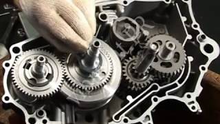 How to  How to maintain motorcycle  Installation of crankcase assembly [upl. by Anilahs]