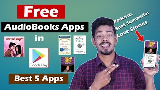 Free Audiobook apps  Best 5 Audiobook Apps in Play Store [upl. by Melnick]