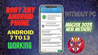 🔥 ROOT ANY ANDROID PHONE WITHOUT PC  NEW ROOTING METHOD 2023 ⚡ WORKING ON Android 7 To 13 🔥 [upl. by Caiaphas212]