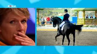 Emotional Anky van Grunsven looks at her performance  London 2012 Olympics [upl. by Wrdna]