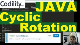 Codility Cyclic Rotation Java solution [upl. by Nahtnaoj402]