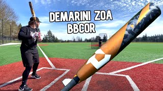 Hitting with the 2022 DeMarini Zoa BBCOR  Baseball Bat Review [upl. by Dahsraf]