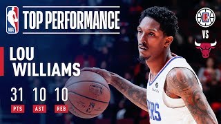 Lou Williams Records FIRST Career TripleDouble  January 25 2019 [upl. by Ecydnak]