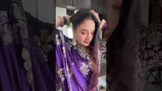 Wedding special hairstyle shots hairstyle sangeetasinghhairstyles [upl. by Ennirak]