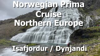 Norwegian Prima  Northern Europe  Isafjordur  Dynjandi Waterfall [upl. by Aneek]