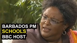 Barbados PM SCHOOLS BBC host for her AntiChina BS [upl. by Eicarg934]