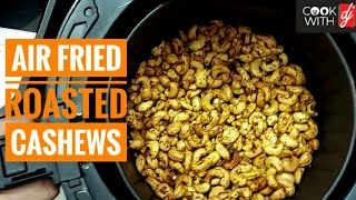 How To Roast Cashews in Air Fryer  Roasted Masala Cashews in Havells Air Fryer  Air Fried Cashews [upl. by Kendre]