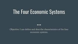 UniversityNow Types of Economic Systems [upl. by Suiddaht220]