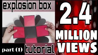 Explosion box basic tutorial part 1 for beginnershow to make explosion box handmade craft DIY [upl. by Buell]