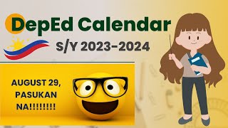 DepEd Calendar S Y 20232024 Released Na DepEd SY20232024 seniorhighschool juniorhighschool [upl. by Oona]