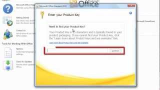 How to Change Office 2010 Product Key [upl. by Aiasi]