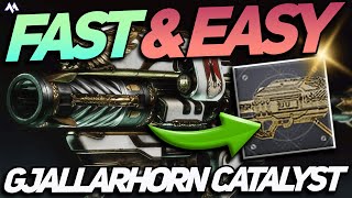 Gjallarhorn Catalyst FAST amp EASY Guide Gjallarhorn Catalyst SOLO Guide  Destiny 2 [upl. by Yecak]