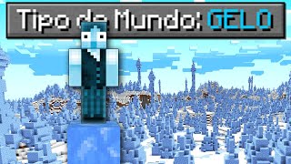 Minecraft O MUNDO É TODO FEITO DE GELO o Nether também [upl. by Farrow]