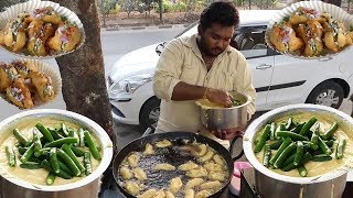 Yummy Mirchi Bajji  मिर्ची बजजी  KIKTV Street food [upl. by Yecac]