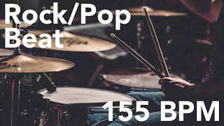 🤘 🥁 RockPop Basic Beat 155 BPM [upl. by Matazzoni]