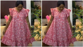 How to make a beautiful flarecircle Dress [upl. by Dacia507]