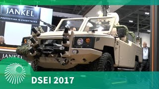 DSEI 2017 Jankel unveils the Fox RRVx [upl. by Neiman]