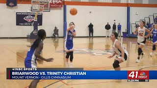 HIGHLIGHTS Trinity Christian girls basketball faces Briarwood Academy in GIAA 2A semifinals [upl. by Howenstein650]