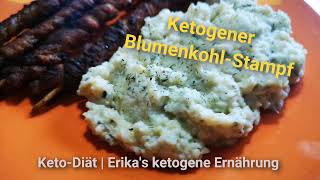 KetoDiät  Rezept Ketogener BlumenkohlStampf [upl. by Blasius]