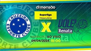 Superliga Masculina 2324 Cruzeiro x Campinas NARRAÇÃO AO VIVO  Dimensão Esportiva [upl. by Annaeed]