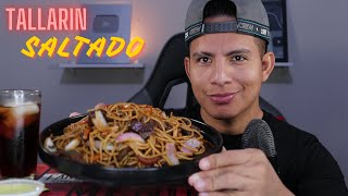 COMIENDO TALLARIN SALTADO CON CARNE ASMR COMIDA PERUANA [upl. by Euginimod279]